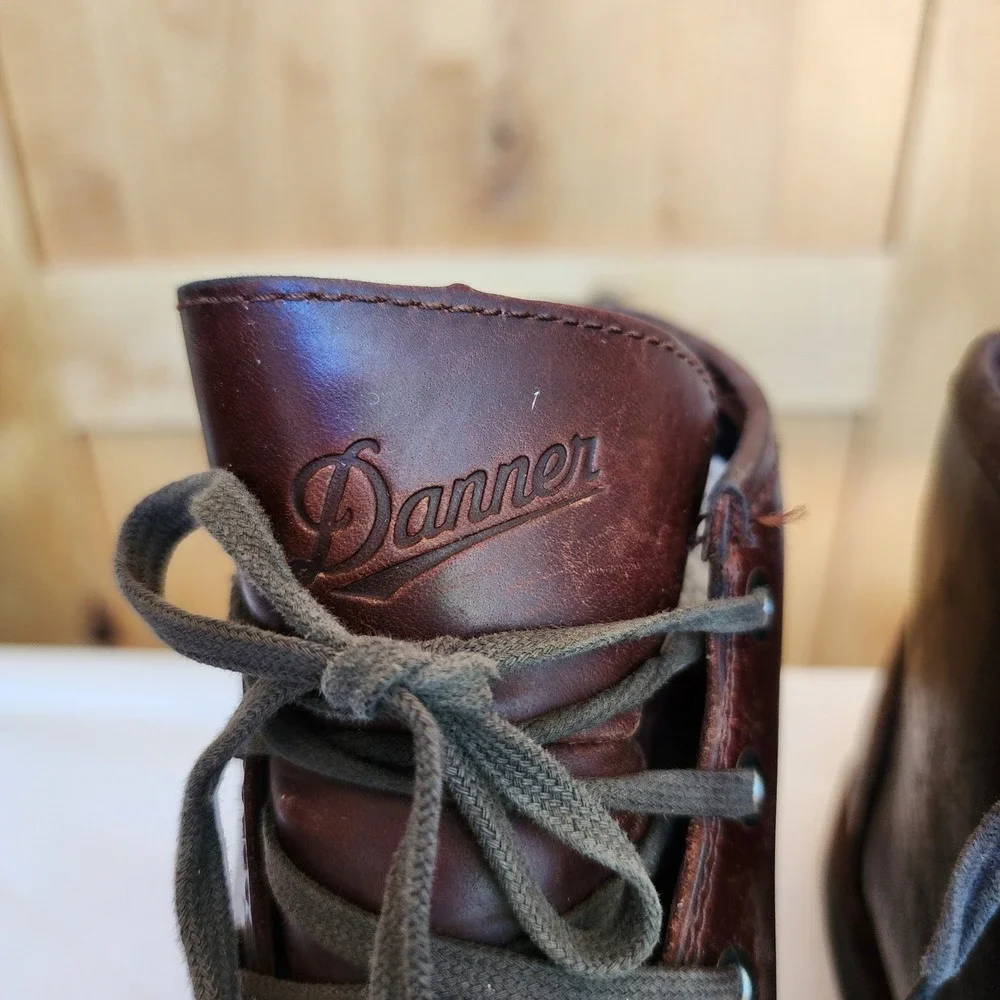 Danner Sz 10 Brown Leather Wolf Creek Chukka Boots 32671 Work Wear Blue Collar